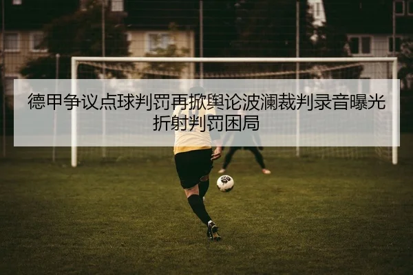 德甲争议点球判罚再掀舆论波澜裁判录音曝光折射判罚困局（kaiyun）